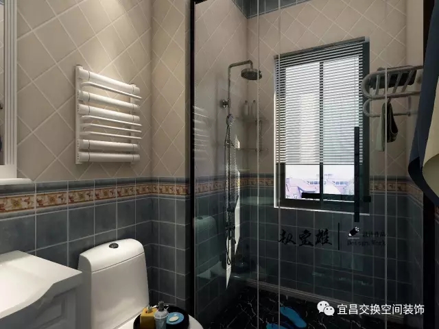 淋浴區(qū)與活動(dòng)區(qū)域用透明玻璃門(mén)分隔，方便清理衛(wèi)生、減少細(xì)菌滋長(zhǎng)，簡(jiǎn)約的裝扮讓我們的衛(wèi)生間打造的如此的清潔，充滿現(xiàn)代化的空間設(shè)計(jì)，一切都以實(shí)用性為主。